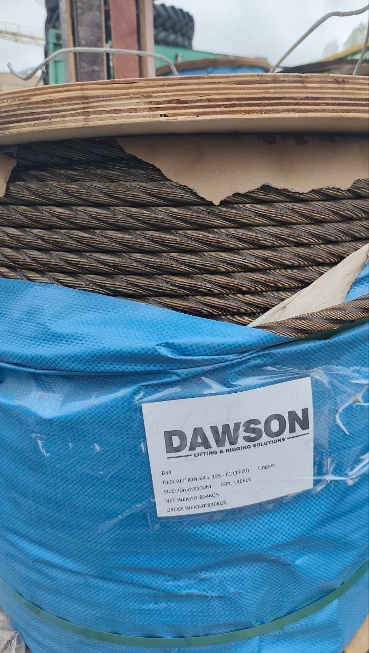 DAWSON yorlig'i: K4x39S-FC, 1770 guruh, Ø20 mm, 500 m, netto 804 kg